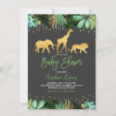 Jungle Baby Shower Invitation Tropical Baby Shower (Front)