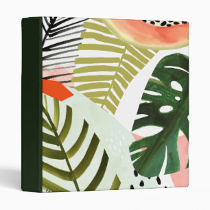 Jungle Beat Tropical Greenery 3 Ring Binder