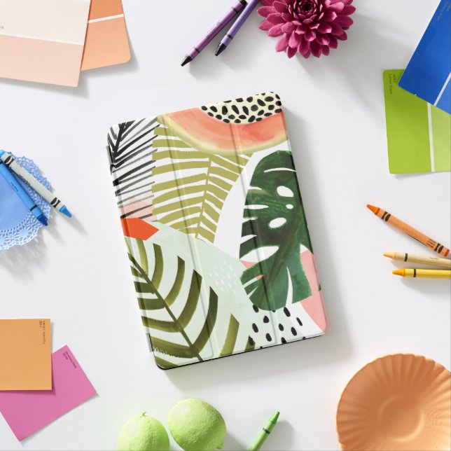 Jungle Beat Tropical Greenery iPad Pro Cover (Desk)