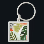 Jungle Beat Tropical Greenery Keychain<br><div class="desc">This Jungle Beat design showcases different tropical greenery in various colors,  shapes,  and sizes. | 133075GG</div>