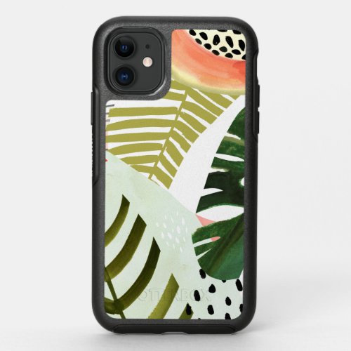 Jungle Beat Tropical Greenery OtterBox Symmetry iPhone 11 Case