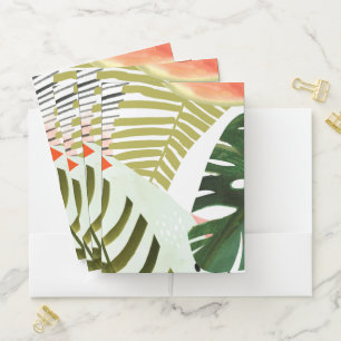 Jungle Beat Tropical Greenery Pocket Folder