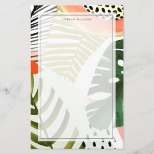 Jungle Beat Tropical Greenery Stationery