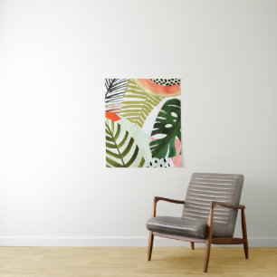 Jungle Beat Tropical Greenery Tapestry