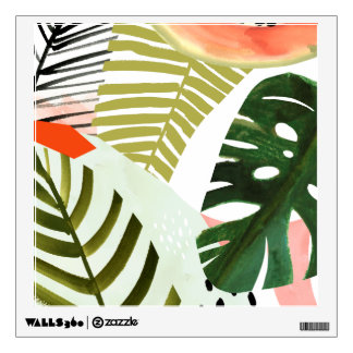 Jungle Beat Tropical Greenery Wall Decal