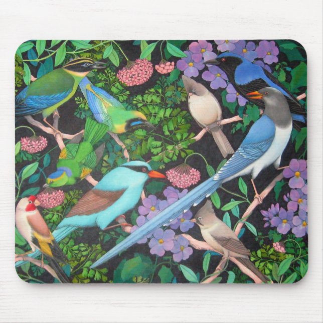 Jungle Birds of Asia Mouse Pad (Front)