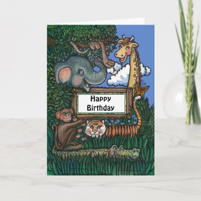 Jungle Birthday Card (Front)