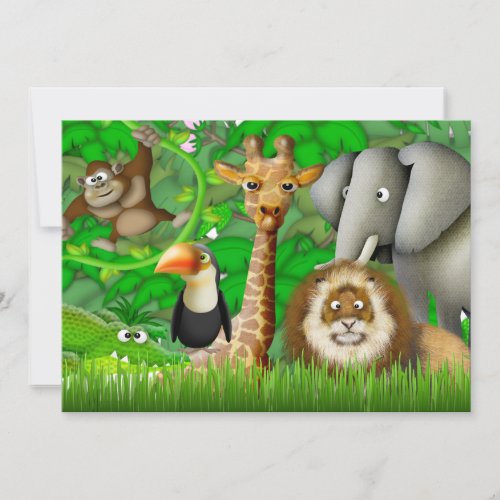 Jungle Birthday Invitation