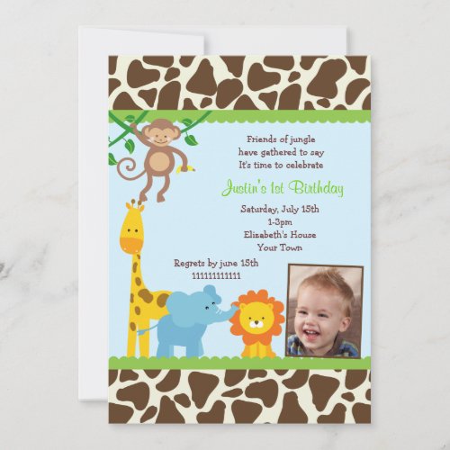 Jungle  Birthday Invitations