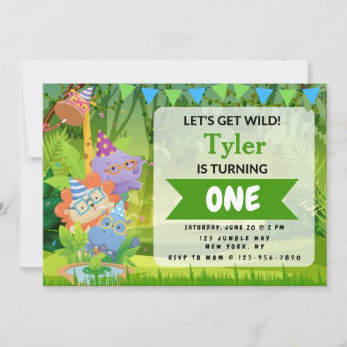 Jungle Birthday Party Invitation