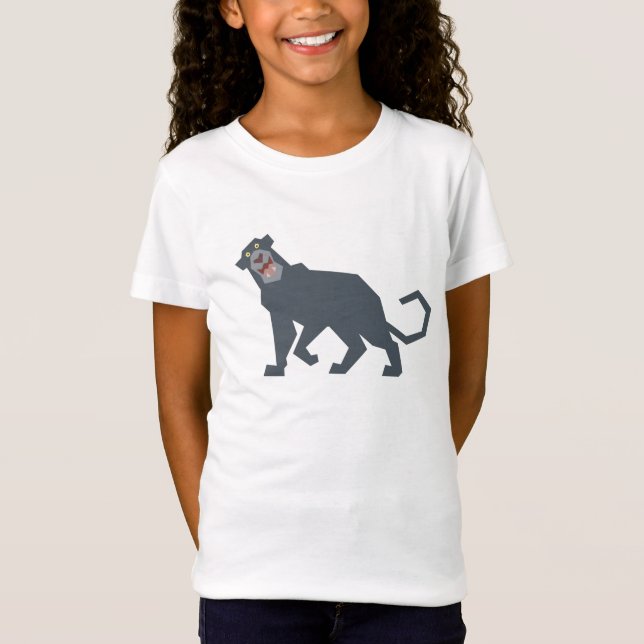 Jungle Book Bagheera black panther drawing Disney T-Shirt (Front)