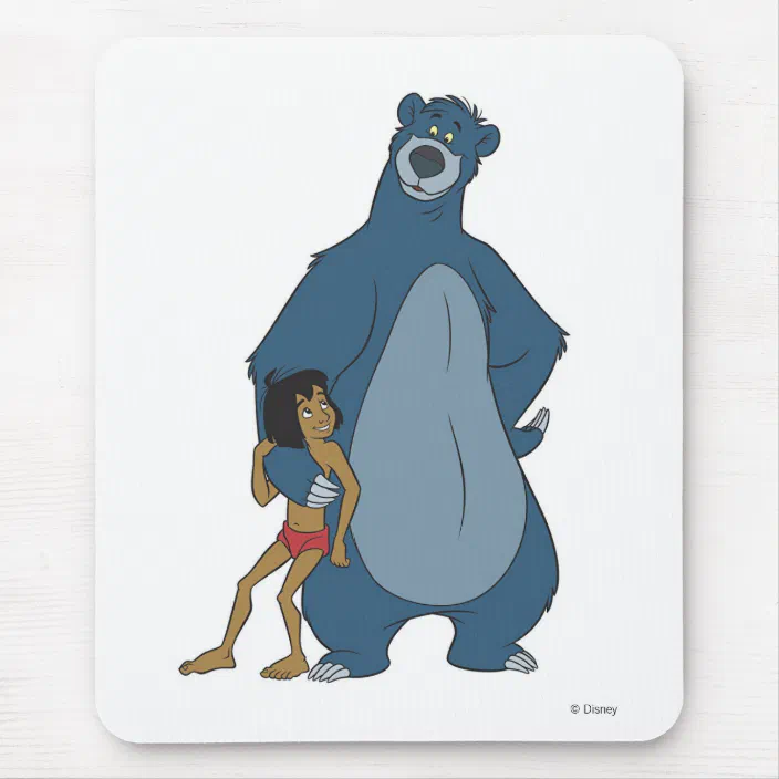 Jungle Book Baloo And Mowgli Standing Disney Mouse Pad Zazzle Com