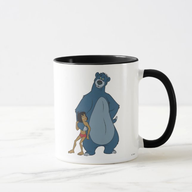 Jungle Book Baloo and Mowgli standing Disney Mug (Right)