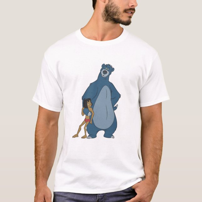 Jungle Book Baloo and Mowgli standing Disney T-Shirt (Front)