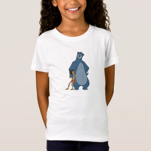 Jungle Book Baloo and Mowgli standing Disney T_Shirt