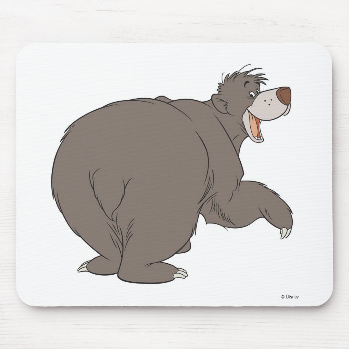 Jungle Book Baloo bear dancing  "follow me friend" Mouse Pads