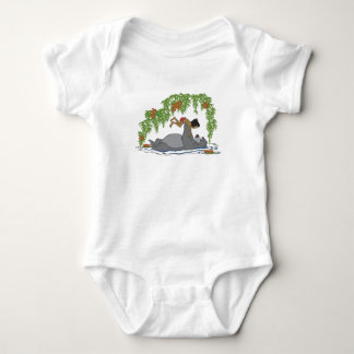 Jungle Book Baloo holding up Mowgli Disney Baby Bodysuit