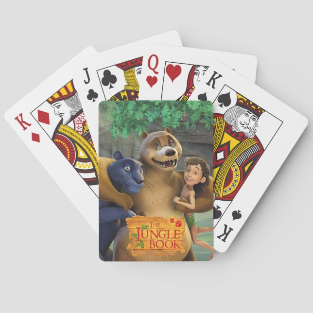 Jungle Book Group Shot 1 Poker Cards (Back)