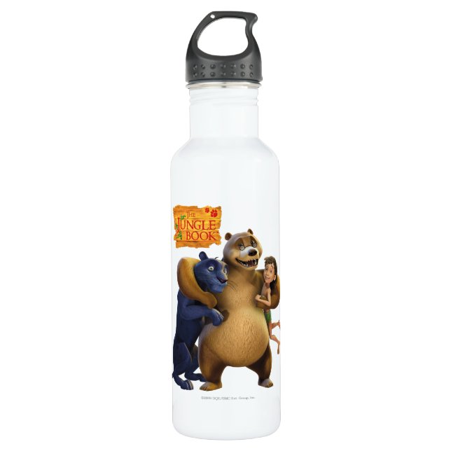Jungle Book Group Shot 1 Stainless Steel Water Bottle (Front)