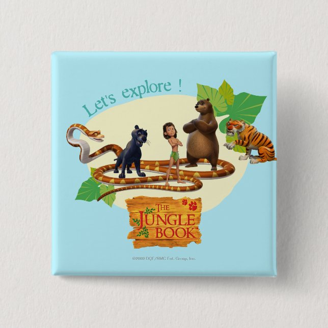 Jungle Book Group Shot 4 Button (Front)