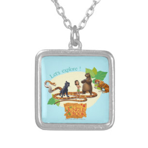 Jungle Book Group Shot 4 Silver Plated Necklace