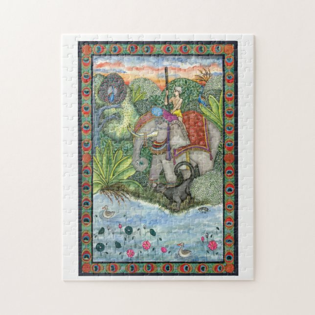 Jungle Book II Watercolor Painting Puzzle (Vertical)