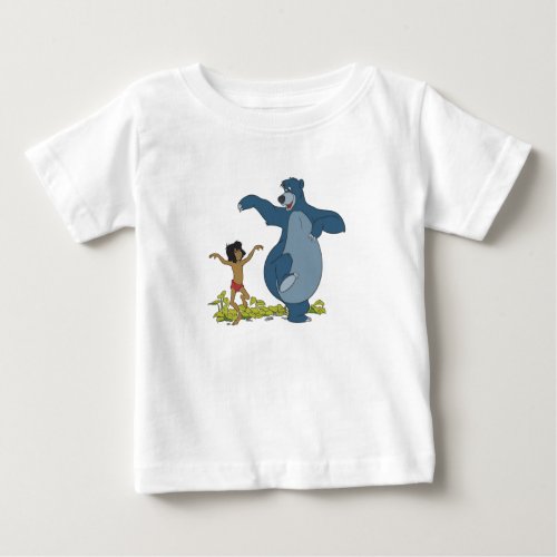 Jungle Book Mowgli and Baloo dancing Disney Baby T_Shirt
