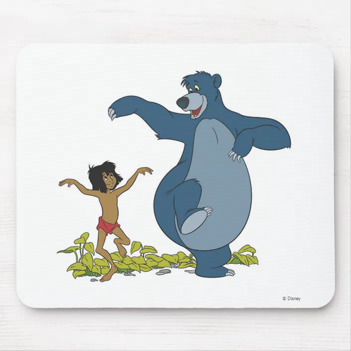 Jungle Book Mowgli And Baloo Dancing Disney Mouse Pad Zazzle Com