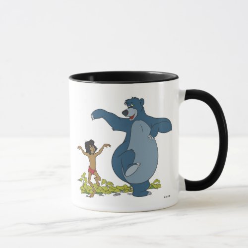 Jungle Book Mowgli and Baloo dancing Disney Mug