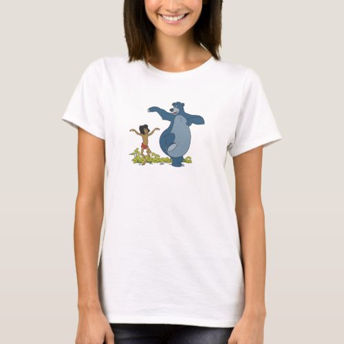 Jungle Book Mowgli and Baloo dancing Disney T_Shirt