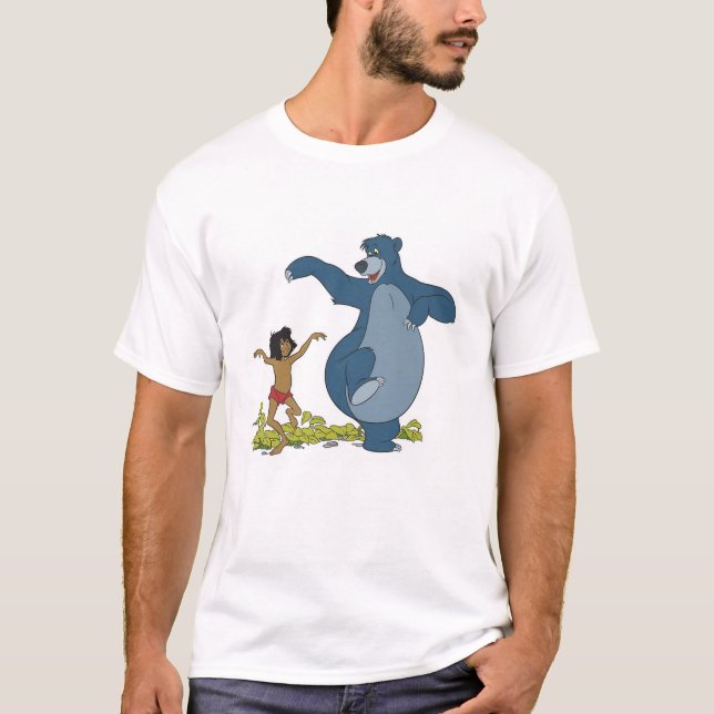 Jungle Book Mowgli and Baloo dancing Disney T-Shirt (Front)