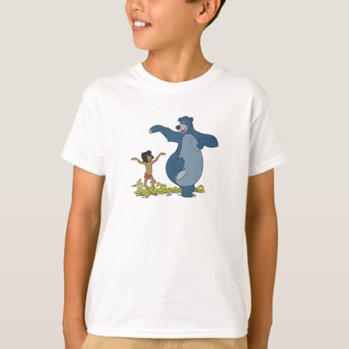 Jungle Book Mowgli and Baloo dancing Disney T_Shirt