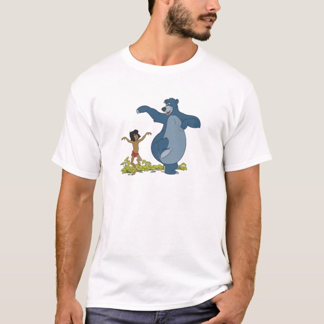 Jungle Book Mowgli and Baloo dancing Disney T-Shirt (Front)