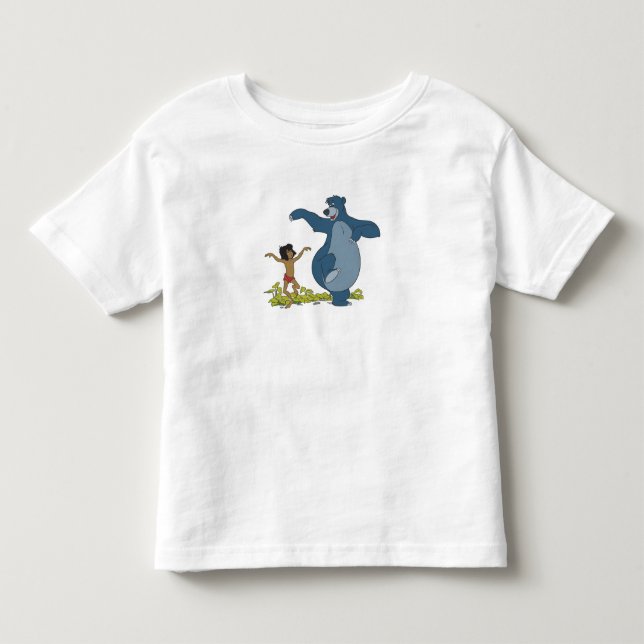 Jungle Book Mowgli and Baloo dancing Disney Toddler T-shirt (Front)