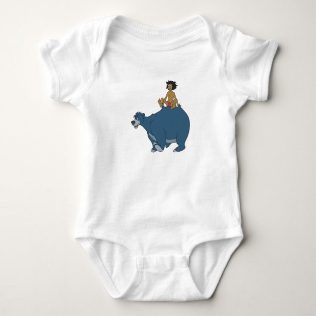 Jungle Book Mowgli Baloo Disney Baby Bodysuit (Front)