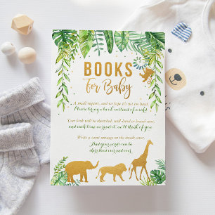 Jungle Book Request Card, Elephant Books For Baby Enclosure Card