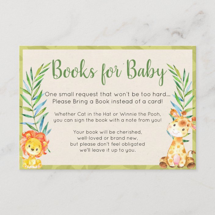 Jungle Books For Baby Card Zazzle Com