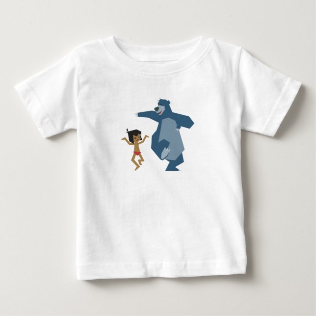 Jungle Book's Mowgli and Baloo Disney Baby T-Shirt (Front)