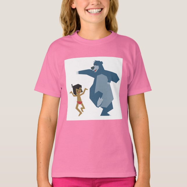 Jungle Book's Mowgli and Baloo Disney T-Shirt (Front)