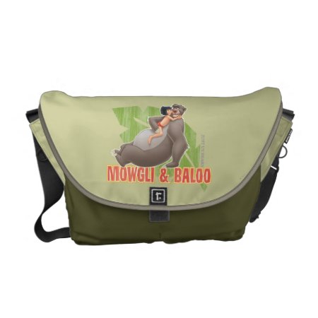 Jungle Book's Mowgli And Baloo Hugging Messenger Bag