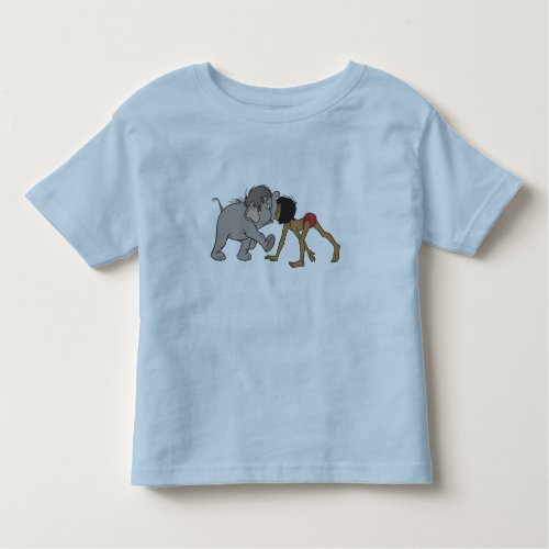 Jungle Books Mowgli With Baby Elephant Disney Toddler T_shirt