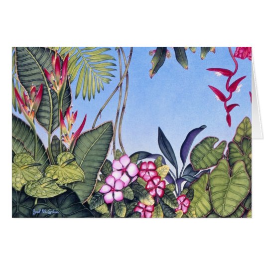 Jungle Botanical Cards (Front Horizontal)
