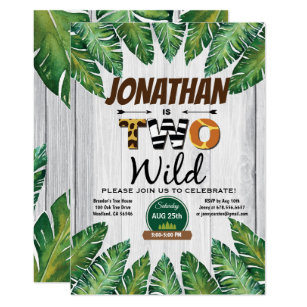 jungle birthday invitations zazzle