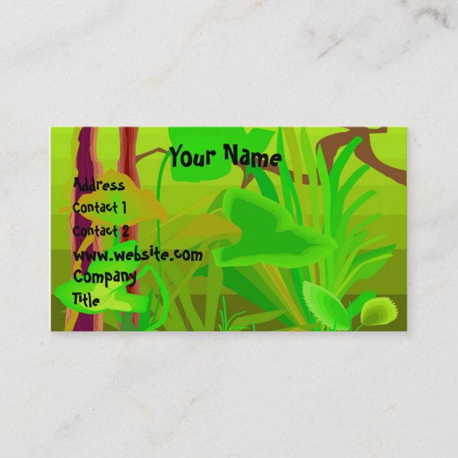 Jungle Business Card (Front)