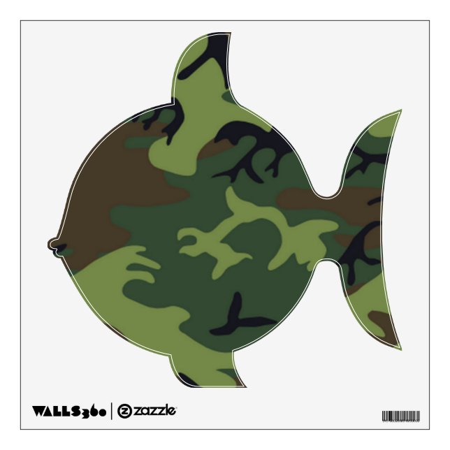 Jungle Camo Custom Wall Decal Art (Front)