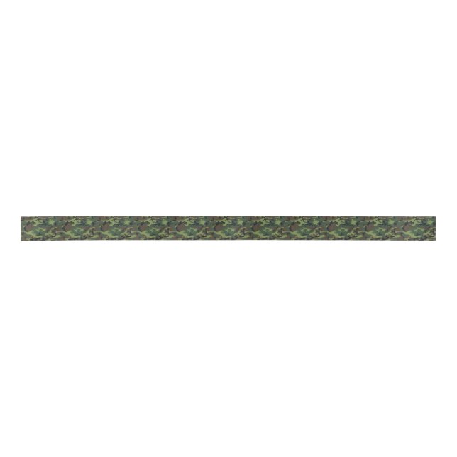 Jungle Camo Satin Ribbon (Front)
