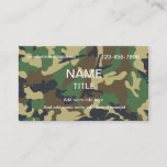 Jungle Camouflage Business Card