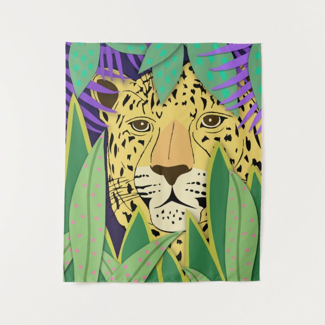 Jungle Cat Medium Tapestry (Front)