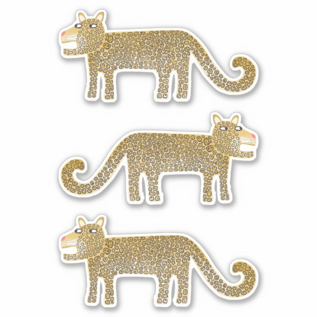 Jungle Cat Sticker (Front)