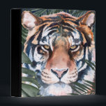 Jungle Cat - Tiger 3 Ring Binder<br><div class="desc">Jungle Cat I by Jennifer Paxton Parker. This art features a close-up of a stoic tiger in a soft art style. | 164728Z</div>